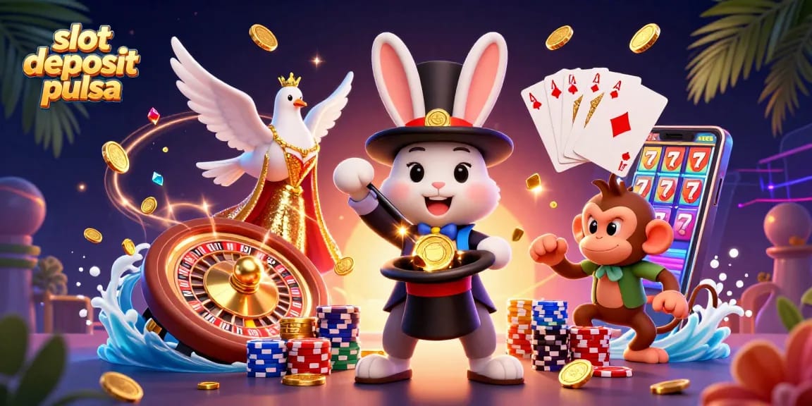 Mainkan slot deposit pulsa dengan koin emas dan permainan menarik di agen terpercaya.