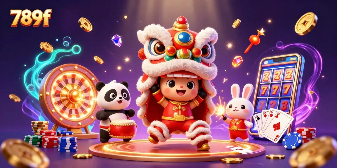 Experience the thrill of winning at 789f with lively characters and vibrant gambling elements.