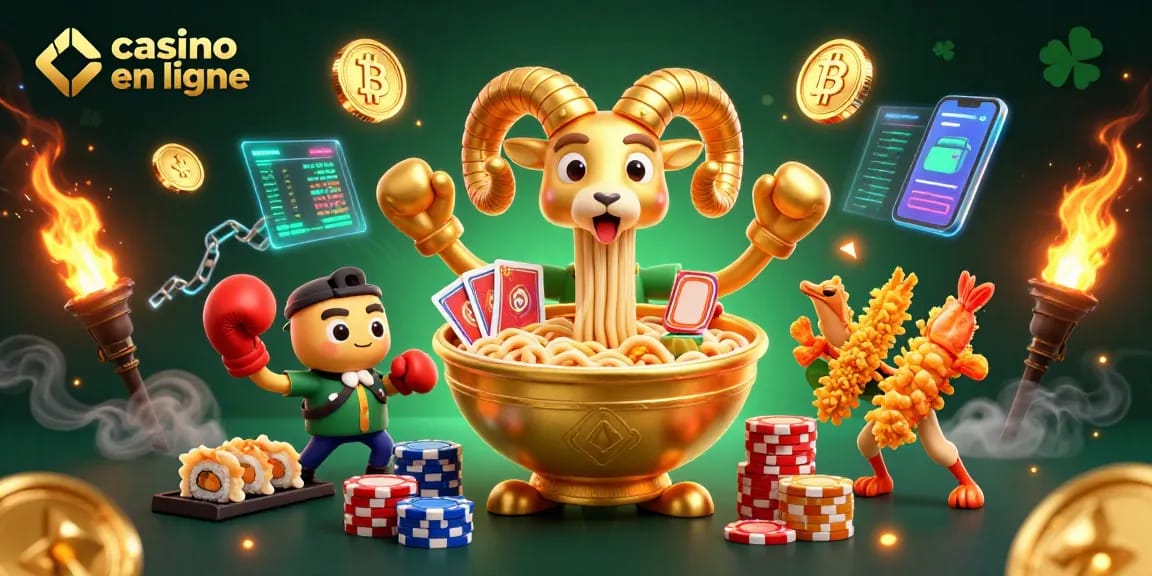 Jouez à des jeux de casino en ligne avec des personnages animés et des éléments numériques.