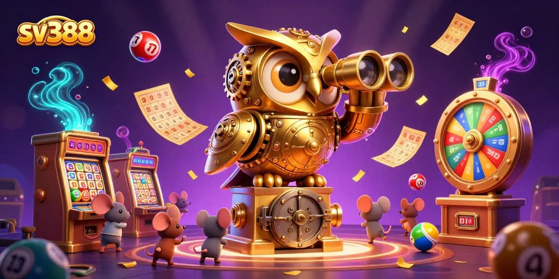 在SV388平台上,3D卡通奎尔金猫头鹰和小老鼠共同体验精彩的斗鸡赛事,环境充满活力。