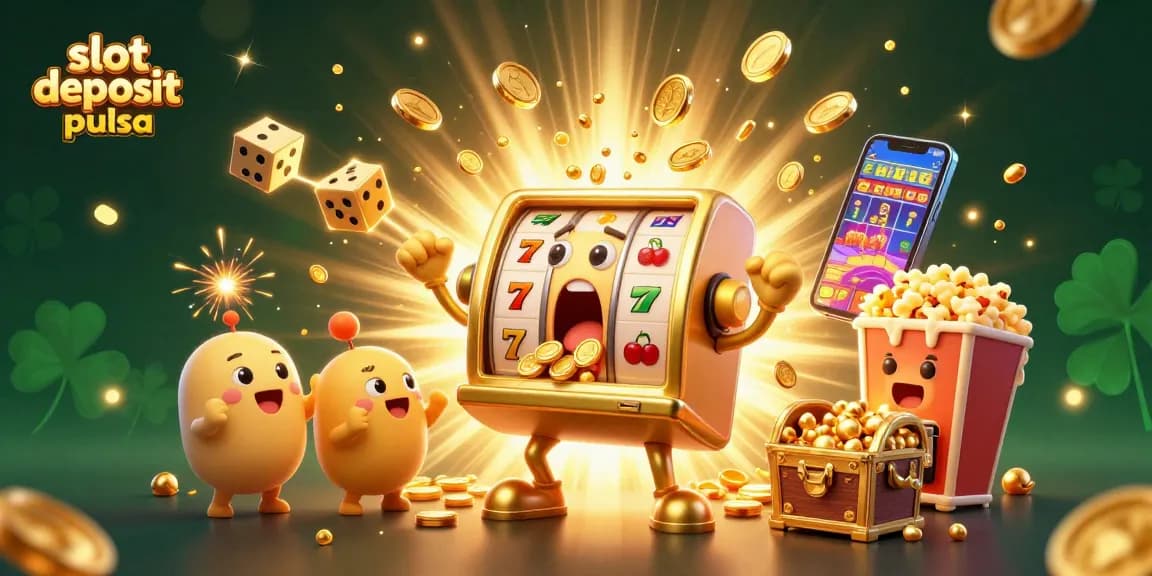 Slot deposit pulsa memberikan pengalaman bermain slot yang menakjubkan dengan mesin slot emas dan simbol keberuntungan.