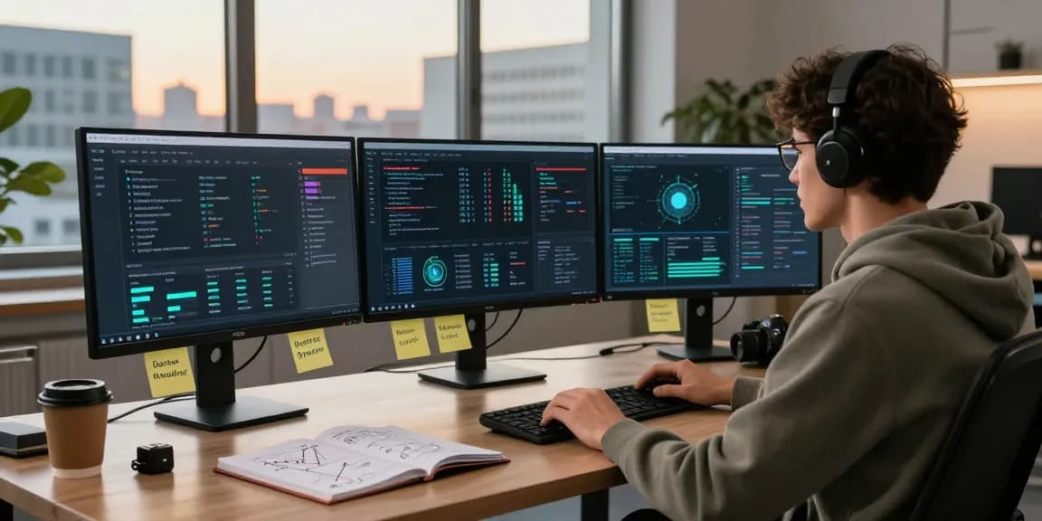 Best Darknet Markets 2026 research scene with cybersecurity analyst evaluating market data in a modern workspace.