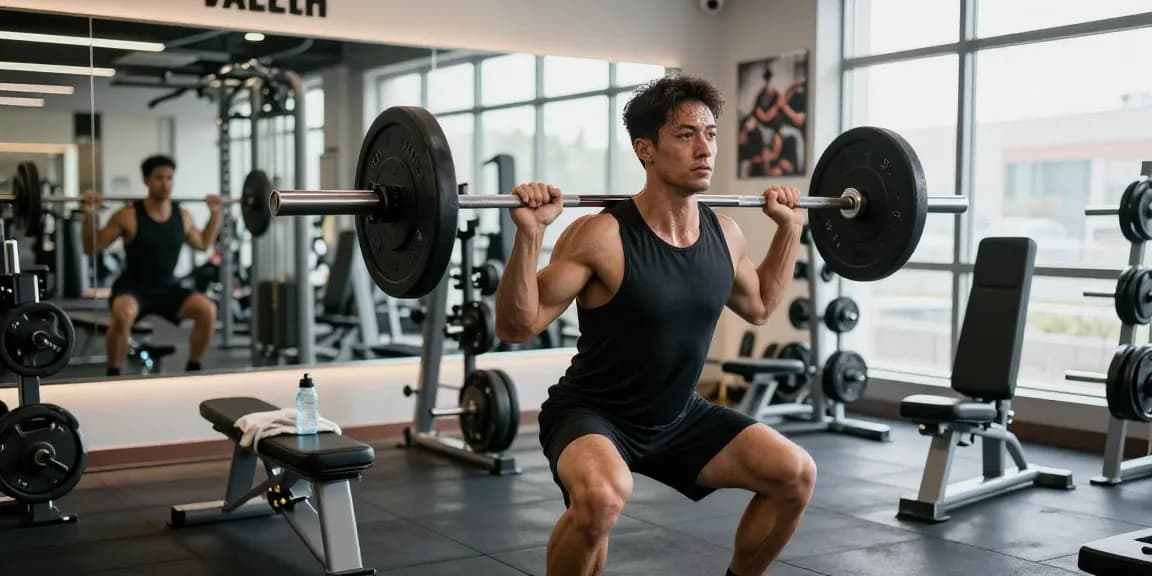 Akra Labs Steroidshop fitness scene highlighting an athlete lifting weights in a modern gym