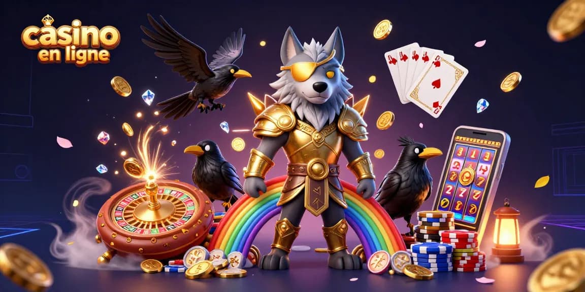 Profitez d'un casino en ligne dynamique avec des personnages impressionnants et une explosion de jeux et de jetons.