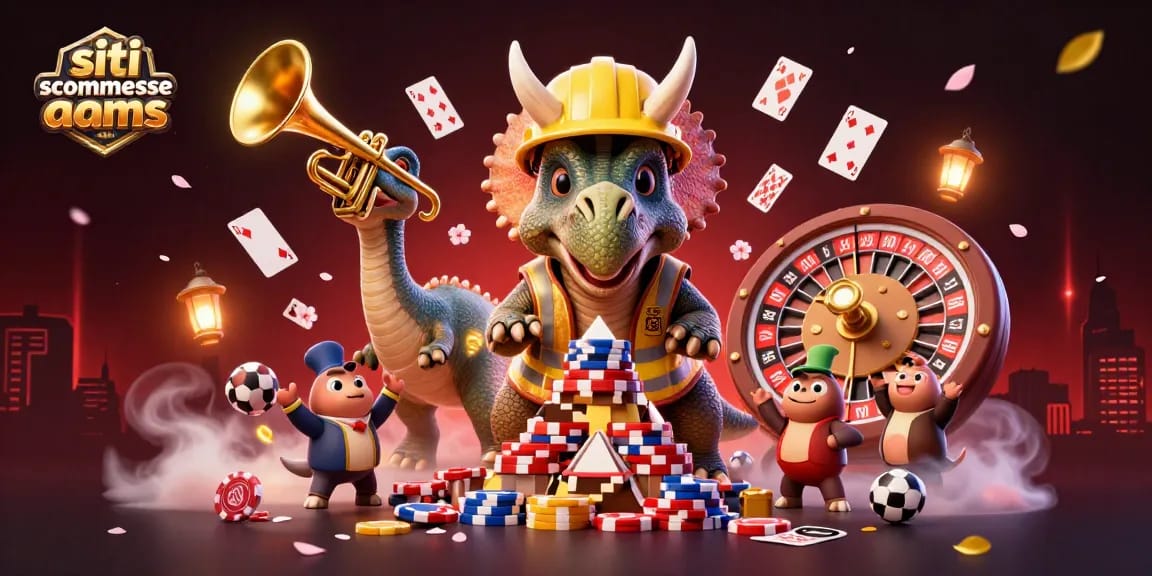 Scopri i migliori siti scommesse non AAMS con personaggi che festeggiano e giochi di carte.