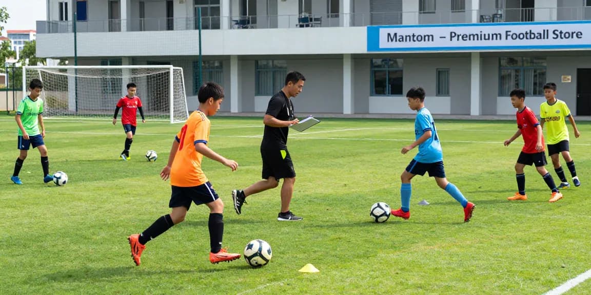 Hochwertige Fußbälle im Fußball Shop Deutschland für Kinder und Talente beim Training.