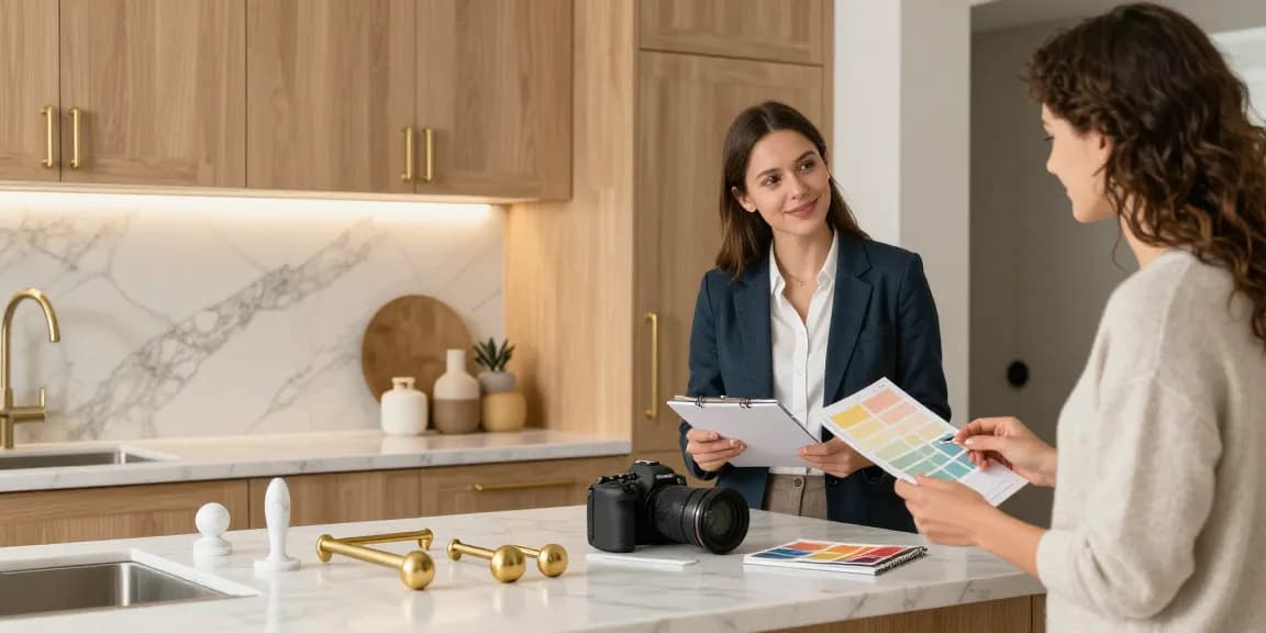Premium handles in an elegant kitchen design scene showcasing luxury cabinetry