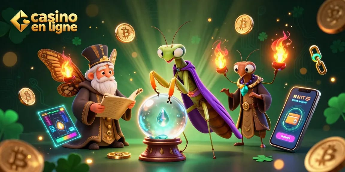 Casino en ligne immersif avec un voyant insecte et des éléments innovants de jeux d'argent