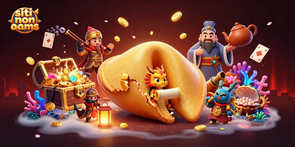 Scopri siti non aams con un'immagine elaborata di un cookie della fortuna e un drago saggio.
