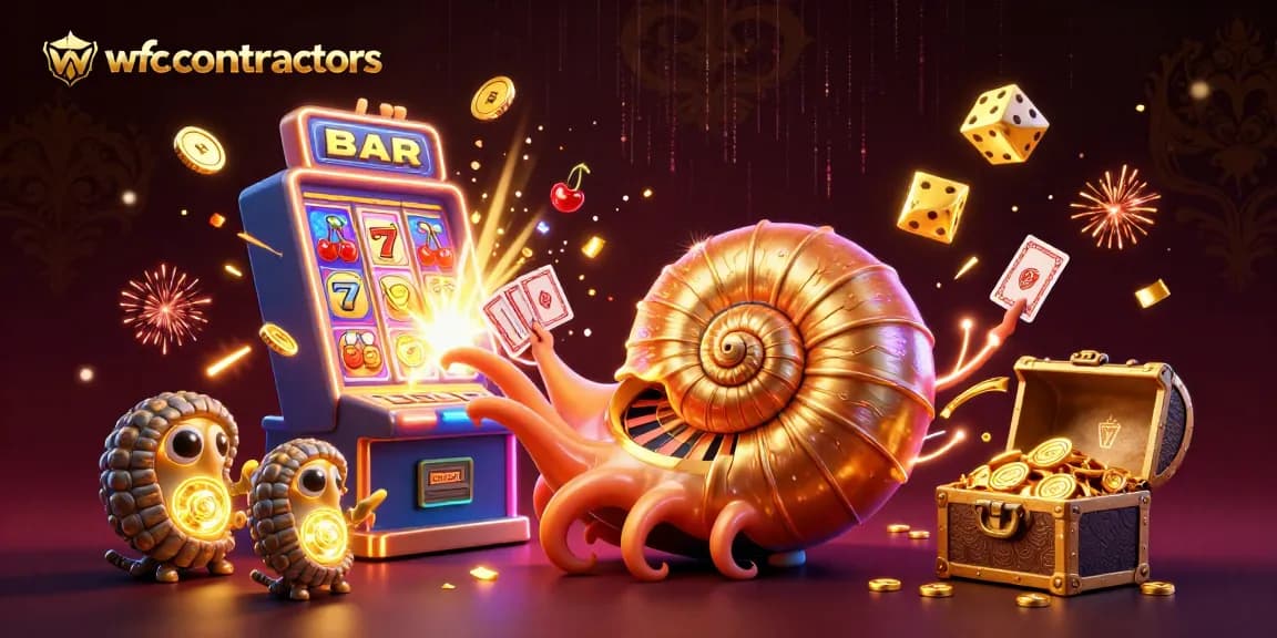 Engage with wfccontractors through a vibrant casino scene showcasing thrilling gambling action.