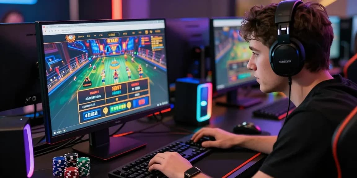 Engaged user accessing link alternatif raja328 for online gaming and betting.