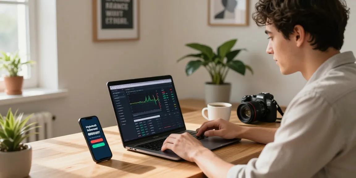Explore the Hyperliquid referral code (8000USDT) benefits in a modern home office setting.