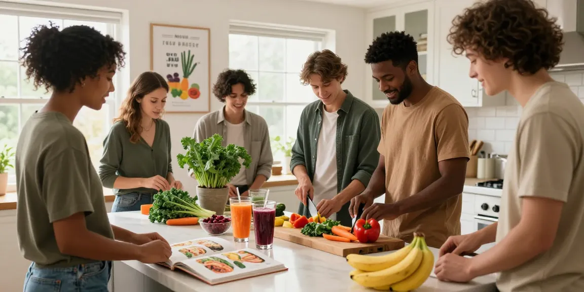 Healthy meal prep scene showcasing vibrant fresh ingredients in a modern kitchen highlighting health.