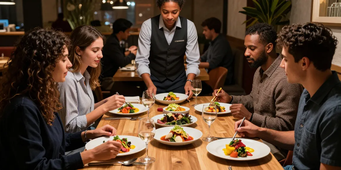 Sydney303 dining scene showcasing friends enjoying modern gourmet dishes at TrestleOnTenth.