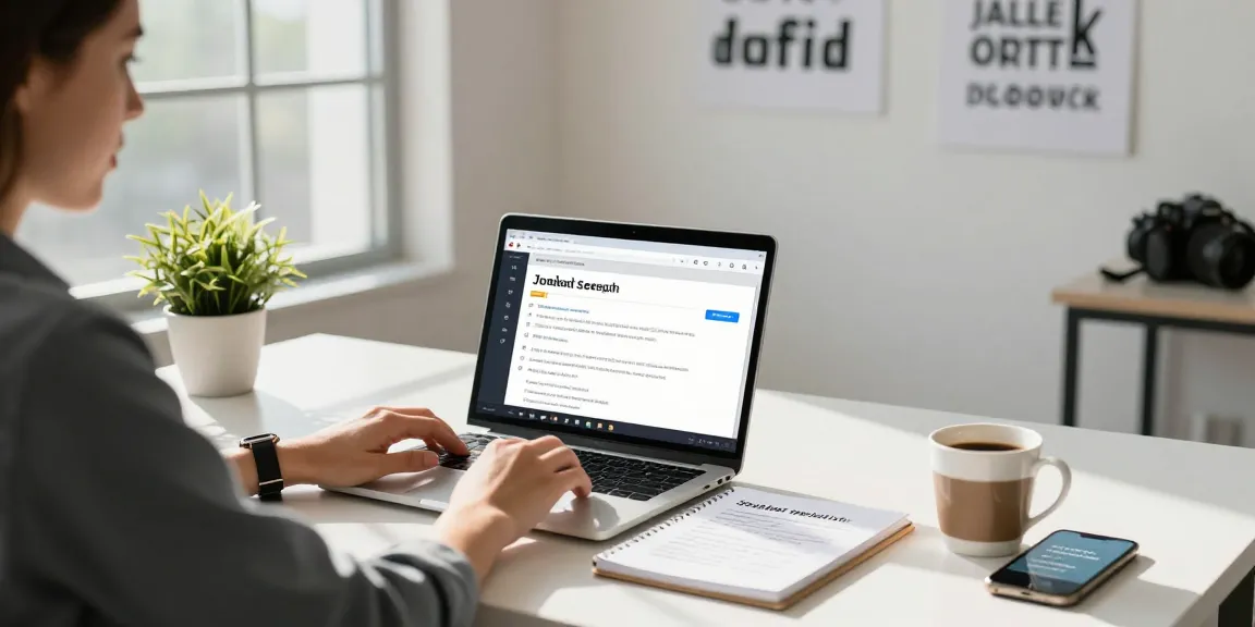 How to find a job: Professional job seeker organizing alerts in a bright workspace.