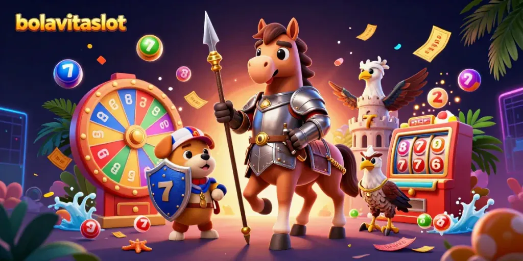 Players engage with exciting slot games at bolavitaslot, featuring colorful jackpots and dynamic elements.