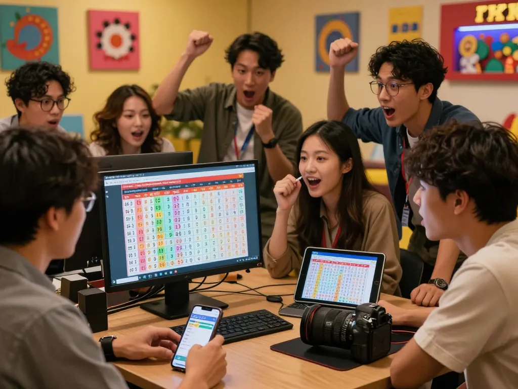 Engaged players analyzing Data HK during exciting live Hong Kong lottery draw.