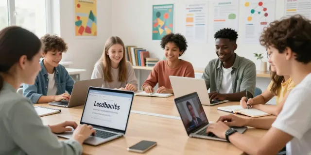 Situs toto online learning with diverse students in interactive language class.