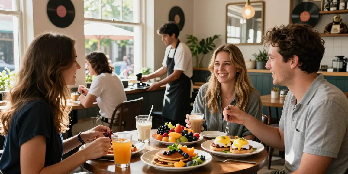 Brunch in Richmond featuring delicious gourmet dishes and vibrant atmosphere.