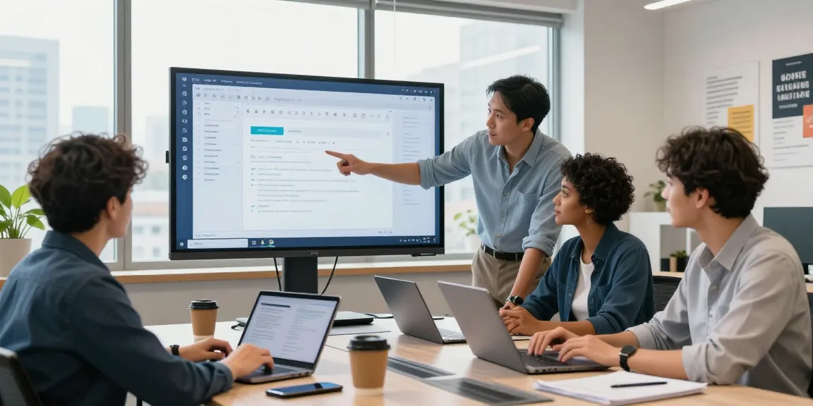 使用WPS Office 下载的团队在现代办公室中协作，强调云文档同步与高效流转