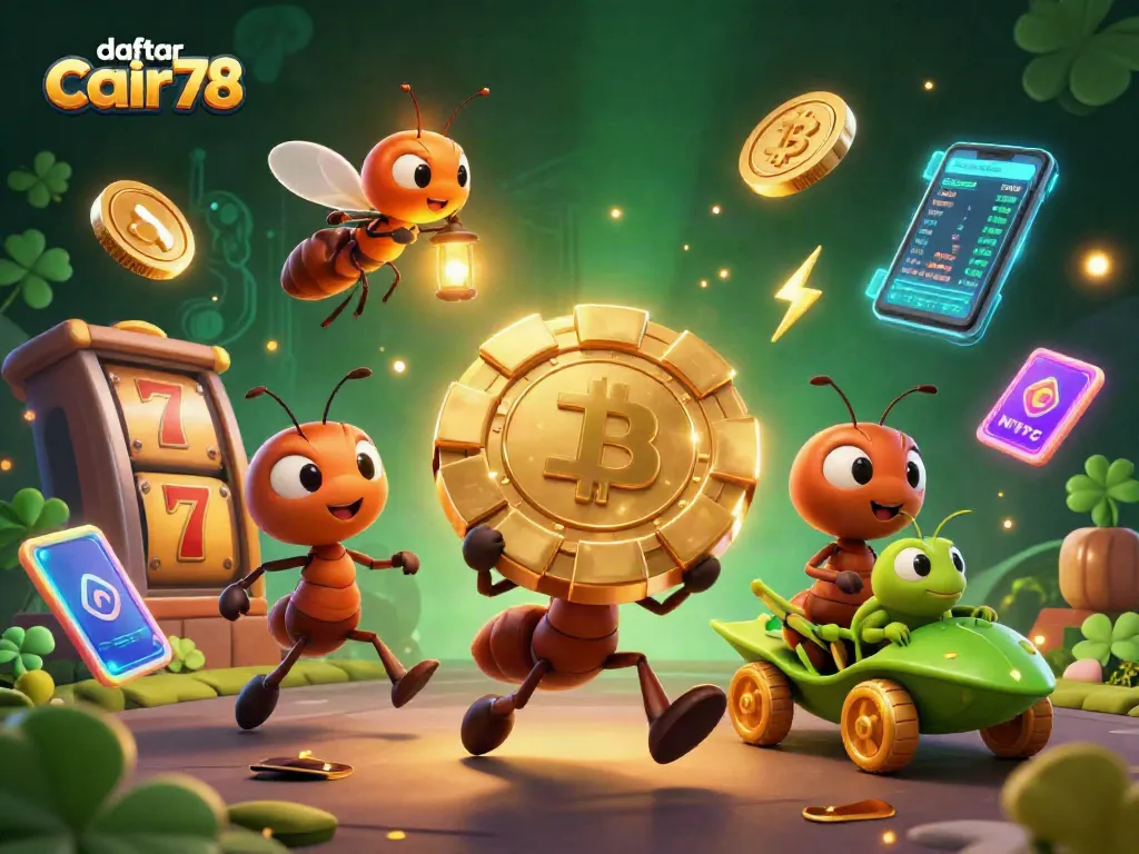 Daftar cair78 memimpin ansambel seru di kasino dengan simbol slot dan koin crypto.