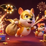 Experience the excitement of slot depo 5000 with a superhero dog flying, jackpot elements bursting around!