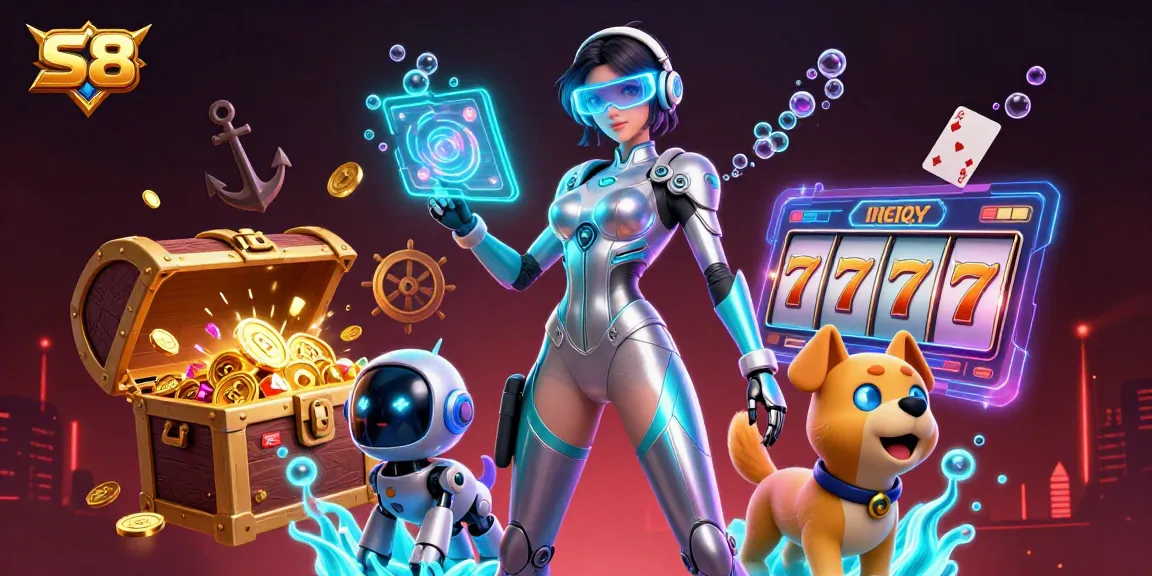 Enjoy thrilling gameplay at S8 casino with a stunning character and dynamic visuals.