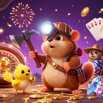 Experience slot gacor excitement with a treasure hunter mole and lucky symbols in a vibrant casino scene.