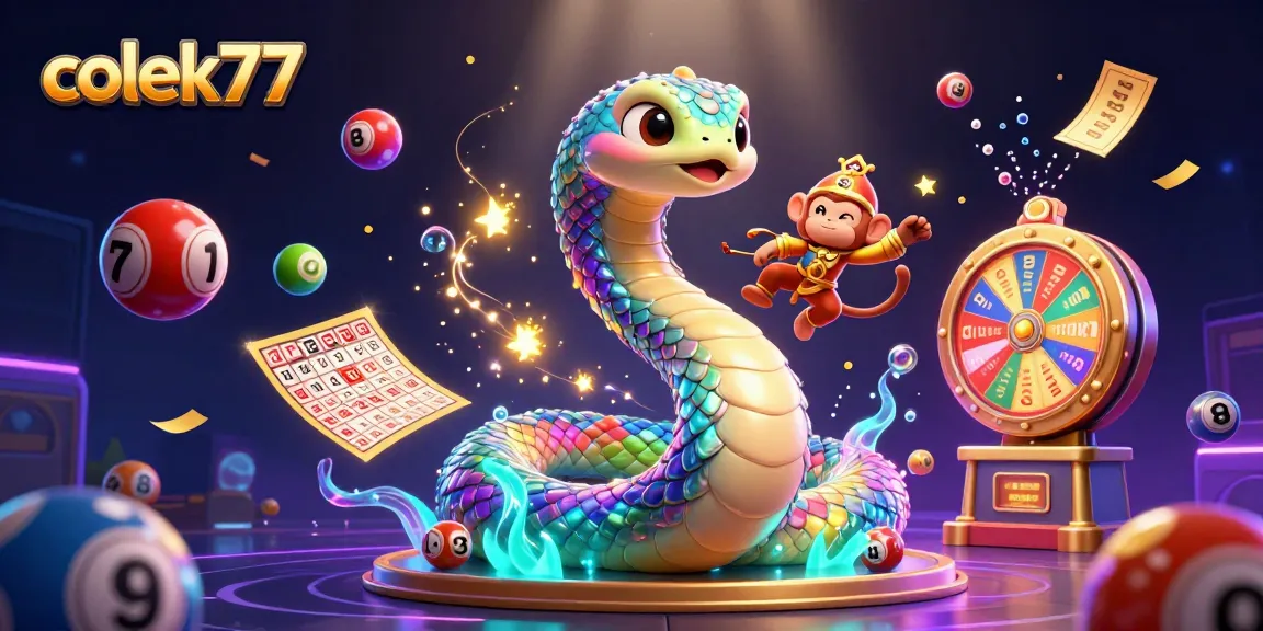 Experience the excitement of colek77 with vibrant lottery elements and dynamic characters in a captivating scene.