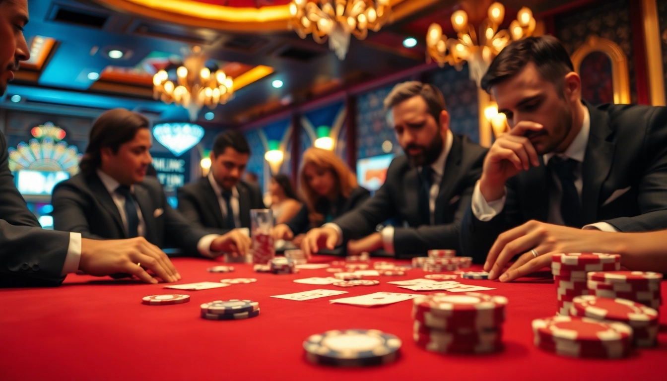 Menangkan permainan di pgbet dengan suasana kasino yang menegangkan dan pemain terampil.