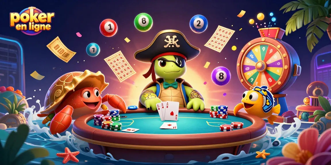 Jouez au poker en ligne avec des amis sur un captivant tapis de poker dynamique rempli d'énergie.