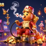Step into excitement with detikslot888's enchanting 3D cartoon casino scene featuring vibrant game elements.