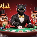 홀덤사이트에서 포커 카드를 배포하는 검은 표범이 우아한 모습으로 포커 세계를 선보입니다.