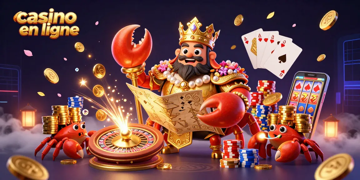 Profitez de jeux captivants sur le casino en ligne avec le crabe empereur ailé et des ressources scintillantes.