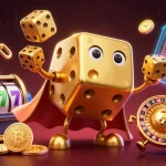 RR88 enhances gaming excitement with a vibrant showcase of casino elements and lively characters.