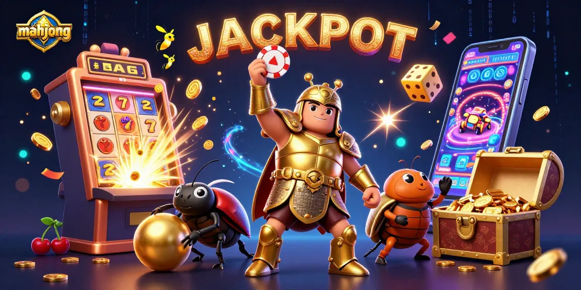 Experience mahjong excitement with animated characters celebrating jackpots in a stunning casino scene.
