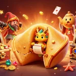 Experience thrilling wins at u888 online casino with a vibrant golden fortune cookie scene.
