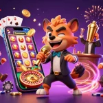 Experience the lively comedy of the b52 casino, featuring hyenas engaging in fun and interactive gaming.