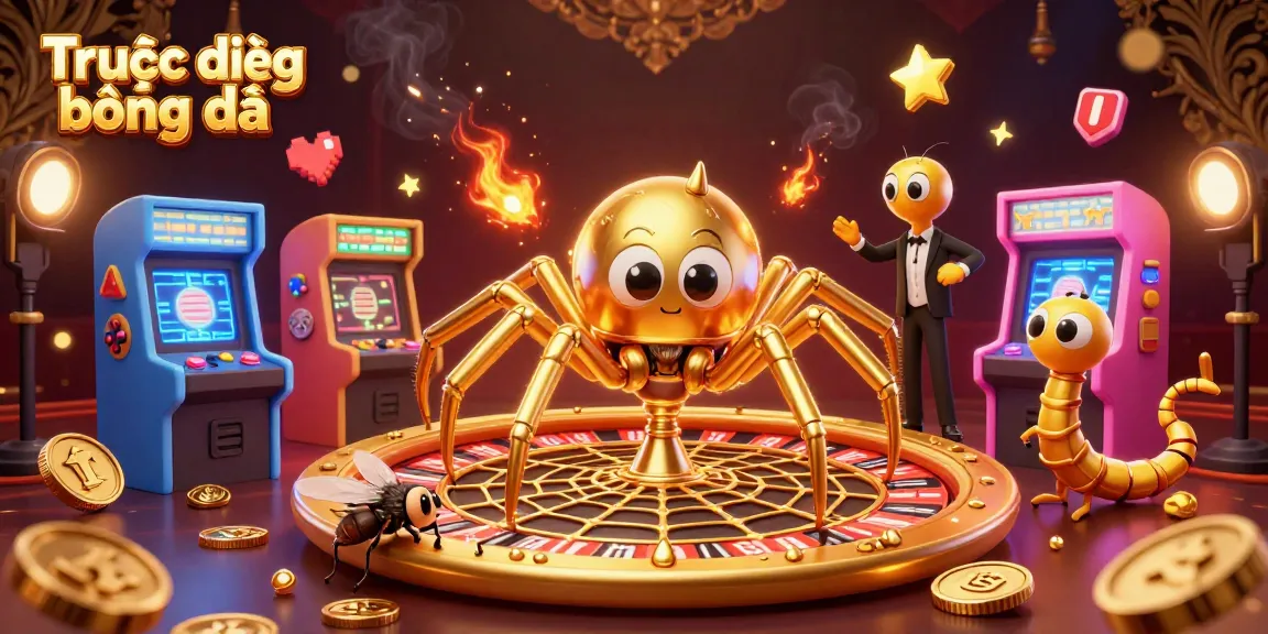 Experience Trực tiếp bóng đá live with an engaging spider roulette scene featuring exciting game elements.