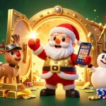 Join Santa and friends in a dazzling sun-themed casino with jackpot excitement and treasures!