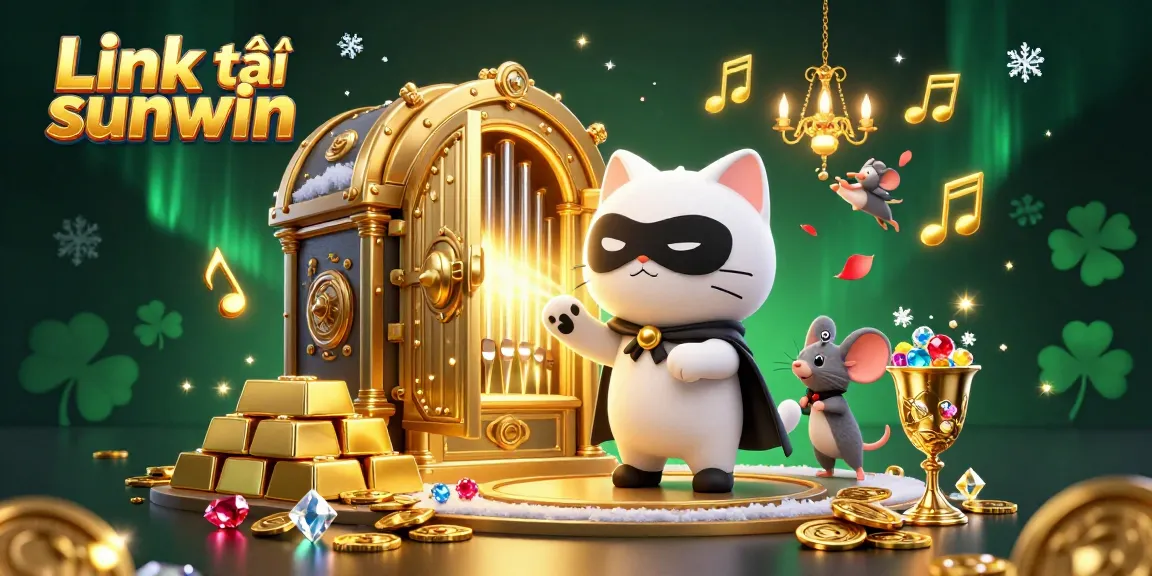 Experience the thrill of winning with Link tải sunwin in this vibrant 3D casino illustration.