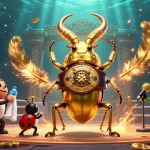 Experience the thrill of hitclub casino with dynamic golden beetle and colorful characters in a thrilling betting arena.