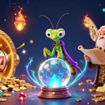 Engage with Fabet's vibrant gaming universe featuring slot elements and rich treasures amidst whimsical characters.