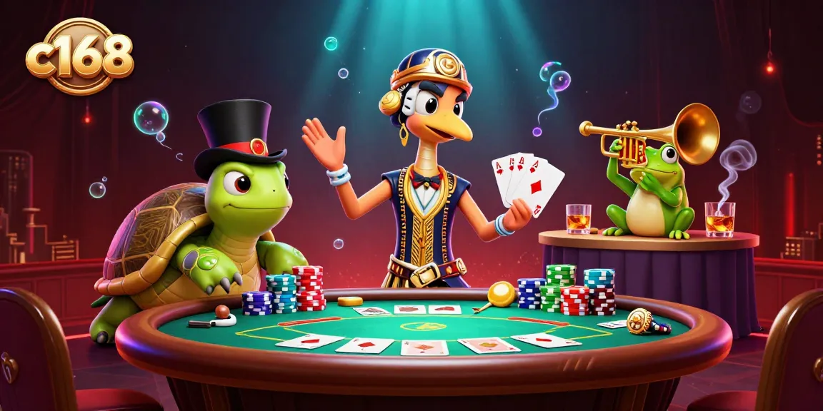 Engage in high-stakes poker at c168, where vibrant characters and thrilling game elements come to life.