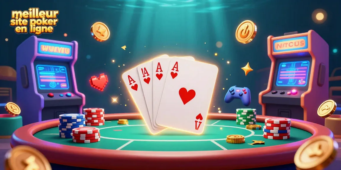 Profitez de l'excitation de poker sur le meilleur site de poker en ligne avec un royal flush impressionnant.