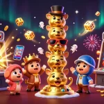 Experience the vibrant energy of debet88 with dynamic slots and thrilling casino elements in a colorful scene.