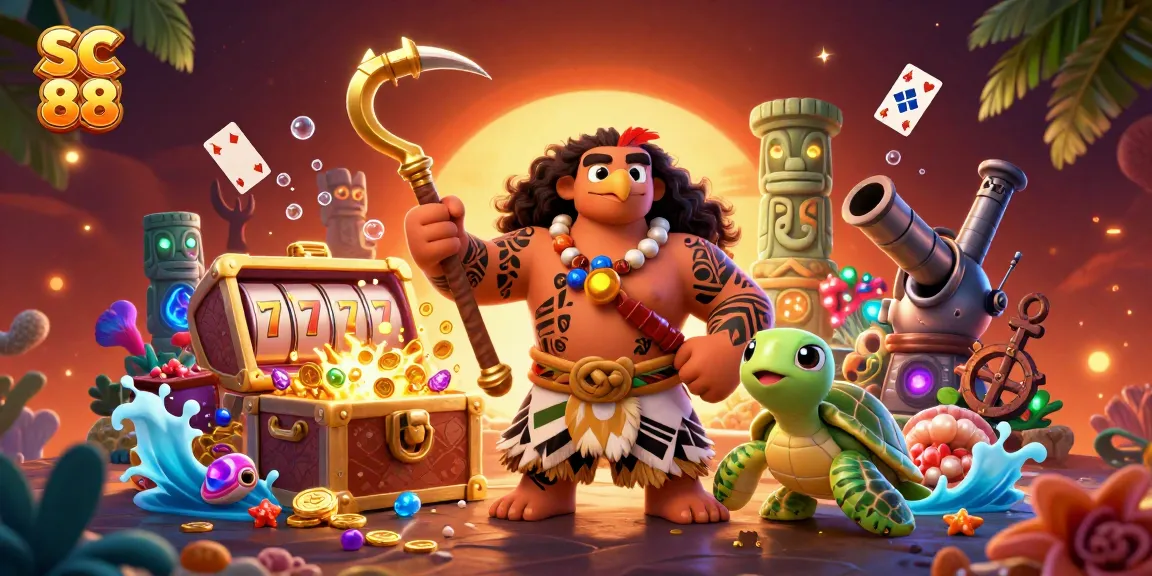 Experience the thrill of SC 88 slots with a vibrant, lively 3D casino scene featuring an exciting jackpot moment.
