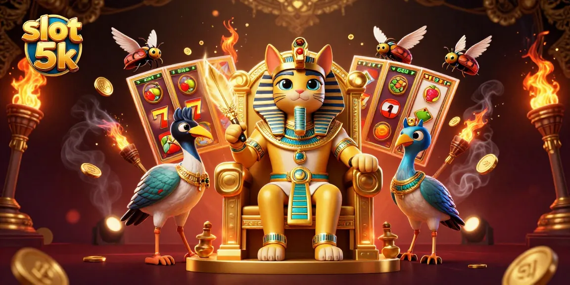 Experience thrilling gameplay with slot 5k and jackpot reels in an engaging 3D casino scene.