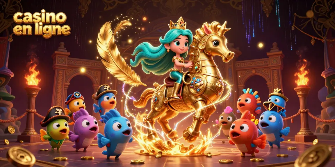 Jouez sur des casinos en ligne dans un univers fantaisiste rempli de poissons pirates et d'une sirène.
