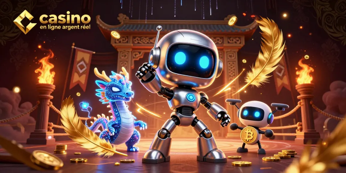 Célébrez l'excitation du casino en ligne argent réel avec des personnages futuristes et des éléments de jeu captivants